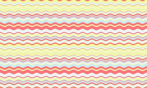 Seamless wavy stripes pattern in pastel colors. Perfect for backgrounds, textiles, and website designs. This cheerful, optimistic design evokes feelings of joy and energy. vector