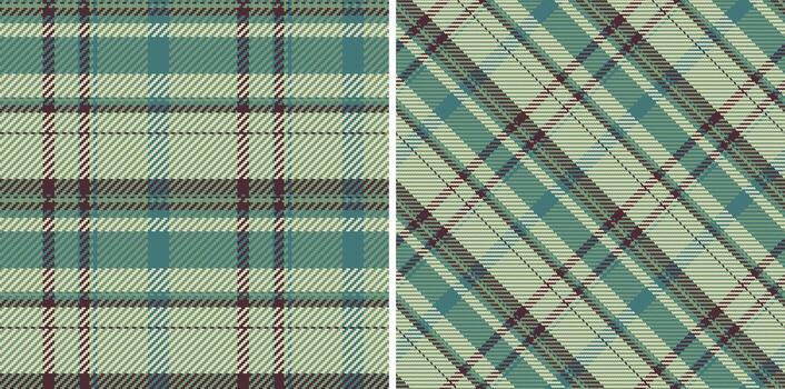 Plaid texture of pattern background seamless with a check tartan fabric textile. Set in earth colors. Textured wall paint. vector