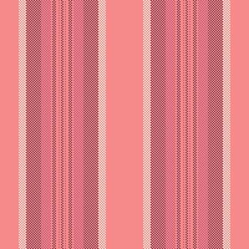 Colour lines textile background, detailed pattern seamless stripe. Quality fabric vertical texture in red and antique white colors. vector