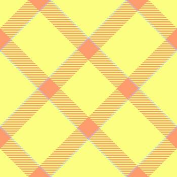 Cheerful seamless plaid pattern with diagonal lines and blocks. Great for vibrant backgrounds, textiles, or modern design projects. A playful, eyecatching texture vector