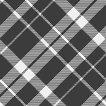 Stylish monochrome plaid pattern. Elegant geometric design with intersecting lines creating a diamond effect. Perfect for fashion, textile, or web design backgrounds. vector