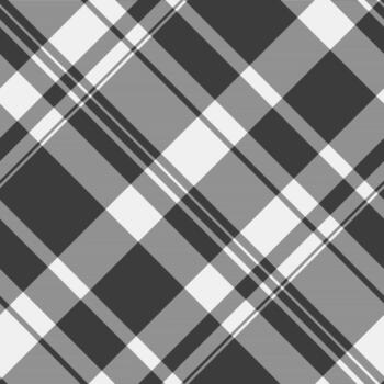 Yard pattern textile texture, classy check tartan fabric. Front background plaid seamless in grey and white colors. vector