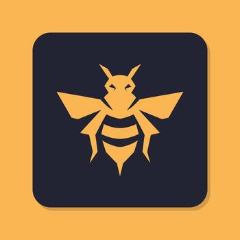 Geometric Bee Monogram logo design with a modern and abstract style for Business identity. vector