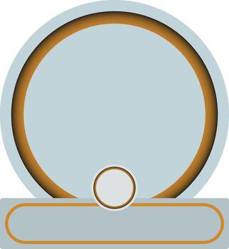 Minimalist circular design with soft colors vector