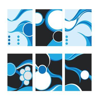 Abstract Modern Dynamic Social Media Post, Printble Flyer Brochure leaflet layout Set template Design . vector