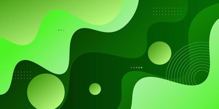 Abstract bright green liquid color gradient with geometric shape shadow background. eps10 vector