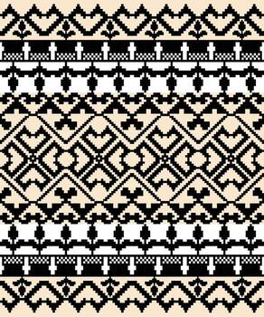 Pixel pattern for fabric design. Geometric pattern for fabric design. vector