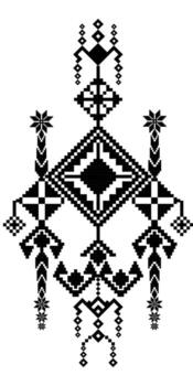 Pixel pattern for fabric design. Pixel design for decoration. vector