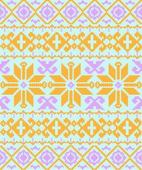 Pixel pattern for fabric and background design. vector