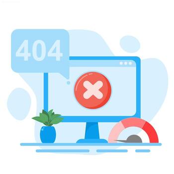 Fix 404 error, warning or maintenance, Fix server error. Flat style illustration for background. vector