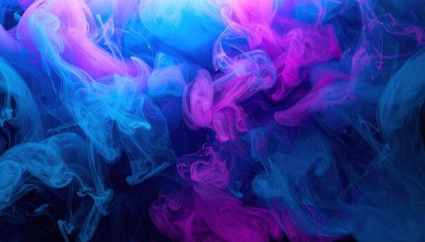 Macro photo of smoke patterns swirling in dark studio, highlighting abstract movement, mystical atmosphere, vapor texture, artistic design, and dramatic visual concept.