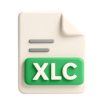 3d ikon representerar ett excel kalkylark fil formatera, isolerat på transparent bakgrund png