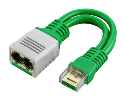 verde Rete cavo adattatore, ethernet per USB connettore, isolato su trasparenza sfondo, vicino su, tecnologia accessorio per dati trasferimento e Internet connessione png