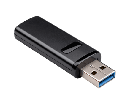 nero USB veloce guidare portatile dati Conservazione dispositivo isolato su trasparenza sfondo moderno tecnologia plastica Materiale alto fedeltà digitale file trasferimento compatto e pratico png