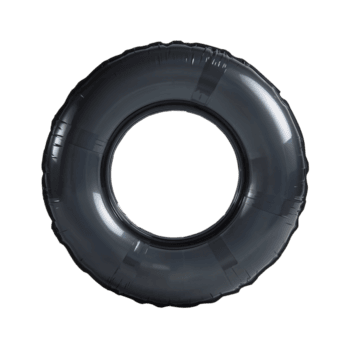 Mysterious ring float, a translucent circular shape embracing emptiness on a serene canvas png