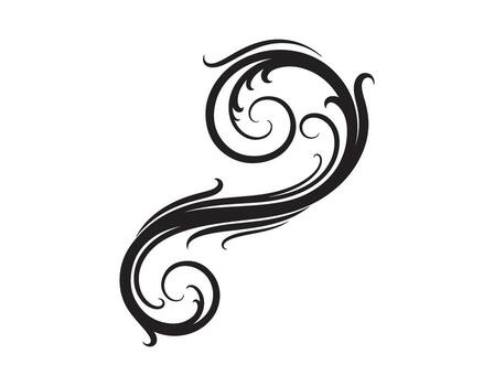 Rizado diseño elemento para resumen arte, remolino, y rizo. vector