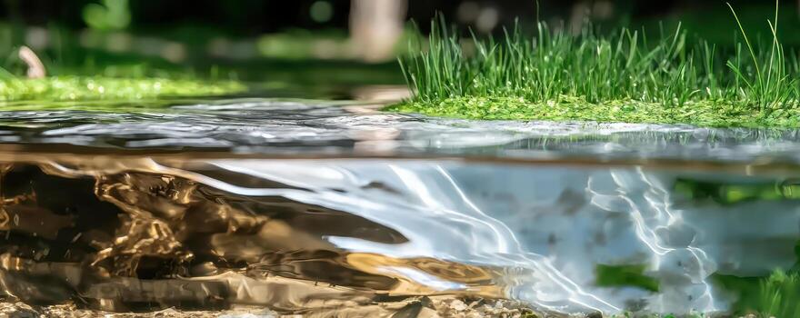 Polluted water transforming into Contaminant removal concept photo