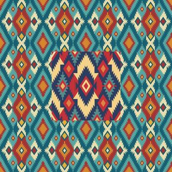 Colorful geometric design with diamonds vector