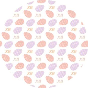 Pascua de Resurrección huevos con puntos modelo y xb letras Pascua de Resurrección modelo en circulo antecedentes Pascua de Resurrección fiesta aficionado. aislado ilustración Pascua de Resurrección festivo saludos temática tarjeta fondo impresión o digital diseño vector