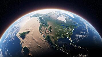 Captivating Earth Rotation Timelapse Visualizing Day and Night Transition in Space video