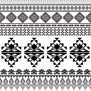 nativo Sur oeste resumen geométrico étnico modelo vector