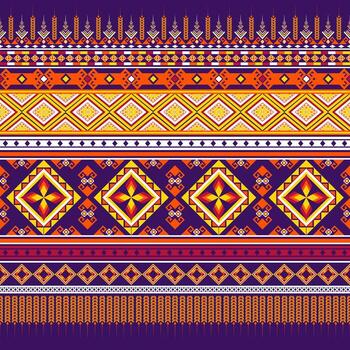 nativo vistoso resumen étnico modelo sin costura. vector