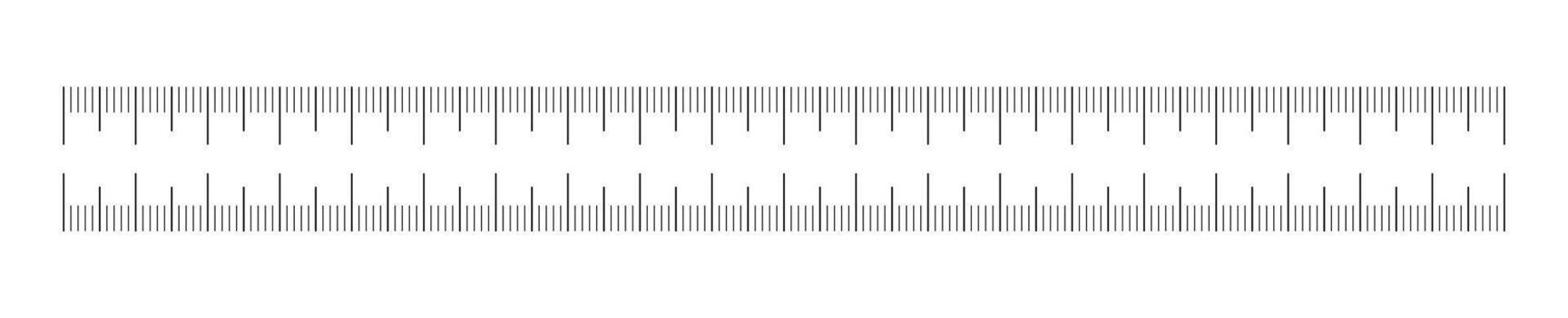 Measuring chart template with 200 mm. Ruler scale 20 centimeters, no numbers. Sewing tool template. Length measurement height, distance, math. vector