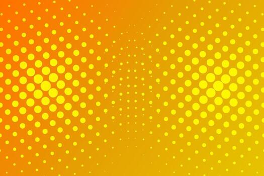 resumen antecedentes trama de semitonos amarillo circulo modelo en degradado naranja antecedentes vector