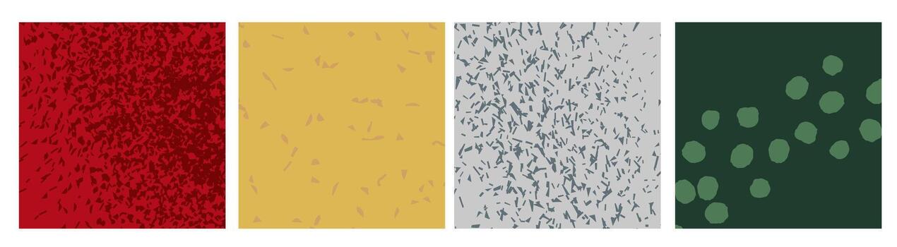 Abstract composition of four rectangular templates with different backgrounds and patterns.The whole image looks minimalistic and modern vector