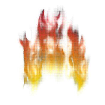 Halftone Burn Pattern. Set of Dots. Dotted Texture on White Background. Overlay Grunge Template. Distress Linear Design. Fade Monochrome Points. Pop Art Backdrop. vector