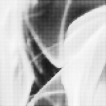 Halftone Pattern. Set of Dots. Dotted Texture on White Background. Overlay Grunge Template. Distress Linear Design. Fade Monochrome Pattern Points. Pop Art Backdrop. vector