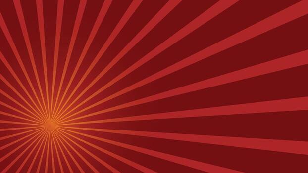 Red Burst Pattern with Light Rays and Gradient Effect vector