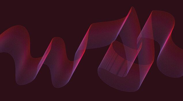 Abstract Blend Lines Wavy Design Background Gradient Color Illustration vector