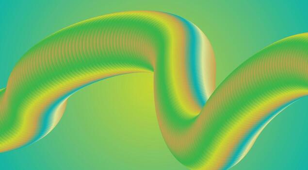 mezcla fluido fluido 3d resumen antecedentes verde vistoso degradado diseño ilustración vector