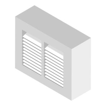 Stylish modern vent design vector