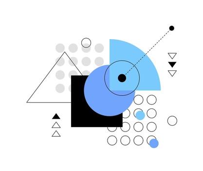 Statistics and data analysis. Abstract infographic element vector