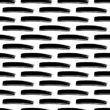 Seamless pattern with dark hand drawn scribble smear on white background. Abstract grunge texture. Fine illustration vector