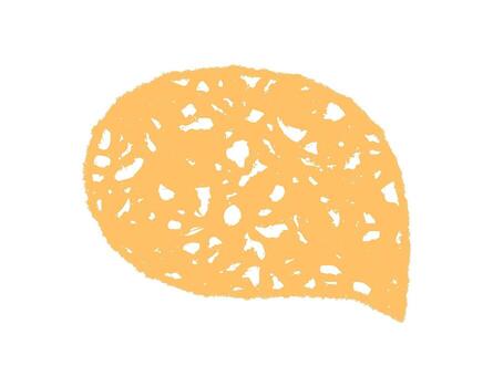 Fluid speech bubble and circle form a chalk sketch style with soft cloud texture. Quote message blends into talk and conversation, with graphic elements enhancing communication in a modern abstract vector