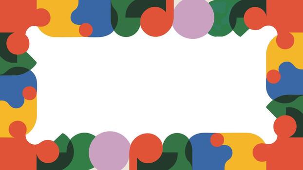 Vibrant Pattern Featuring Abstract Artistic Shapes With Balanced Layout Decorative Illustration vector