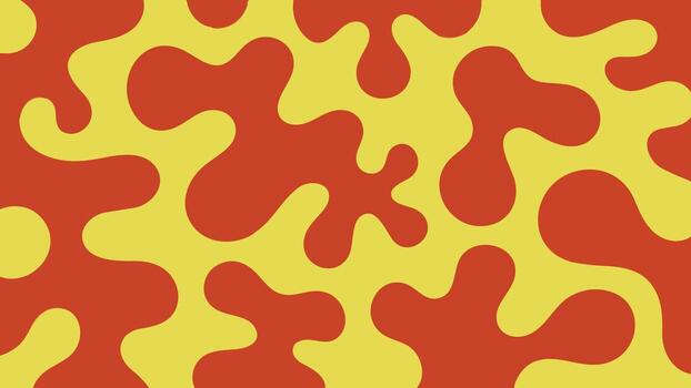 Abstract Solid Color Silhouette Pattern Featuring Random Organic Blobs And Polygonal Shapes Full Frame Design With One Inch White Border Padding vector