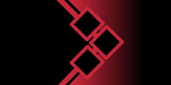 Abstract Red and Black Geometric Pattern with Intersecting Lines and Squares vector