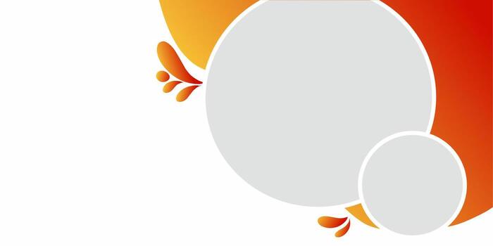 dinámica resumen diseño presentando un vibrante naranja, amarillo degradado antecedentes con circular formas y decorativo floral acentos vector