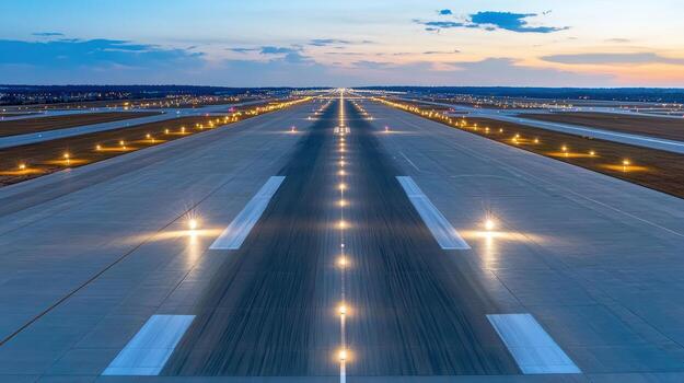 aéreo ver de iluminado oscuridad, exhibiendo luces y marcas escena evoca sentido foto
