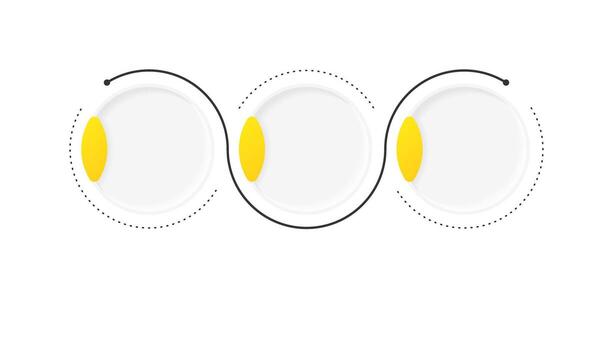 software desarrollo infografía modelo. flujo de trabajo diagrama, productividad. datos visualización con 3 pasos. vacío proceso diseño. editable blanco opciones informacion gráficos vector