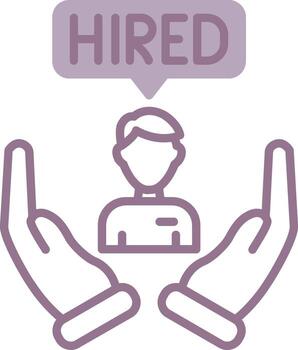 Hired Shadowed Web Token vector