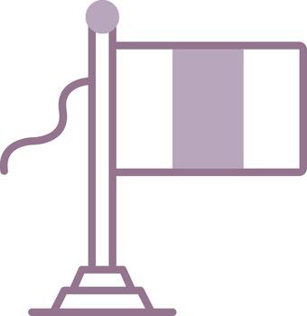 Chad Flag Compact Shape Module vector