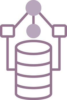 Data Model Simple Sketch Form vector