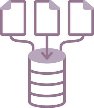 Data Minimal Web Emblem vector