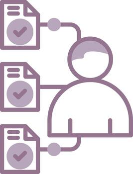 Task Bold Stroke Element vector