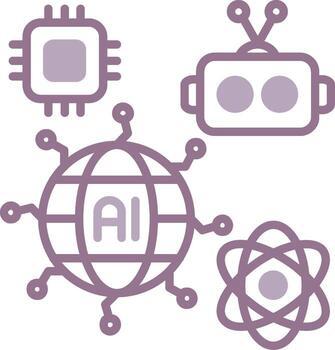 Global Technology Balanced Visual Mark vector